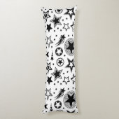 Coussins Longs Stars Tattoos noir + vos idées (Dos (Vertical))