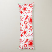 Coussins Longs Stars Tattoos rouge + vos idées (Dos (Vertical))