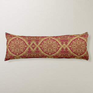 Coussins Longs Style Baroque : Mara Trumpet Glory Or Rouge Doré C