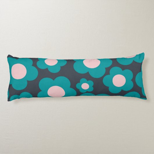 Coussins Longs Style Boho bleu et rose (Dos)