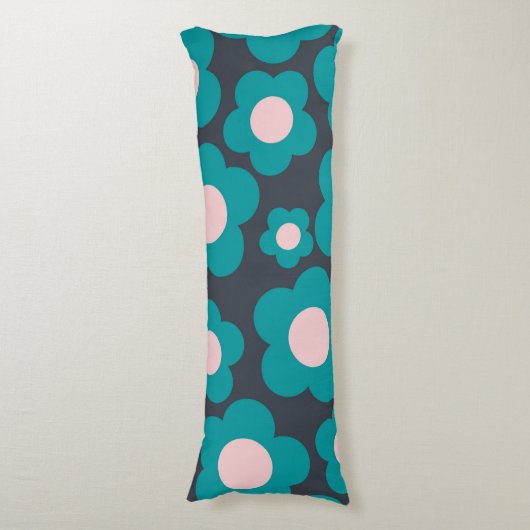 Coussins Longs Style Boho bleu et rose (Devant (Vertical))