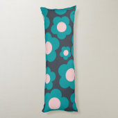 Coussins Longs Style Boho bleu et rose (Dos (Vertical))