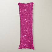 Coussins Longs Style Classique de la Saint-Valentin Rose Pailleté (Devant (Vertical))