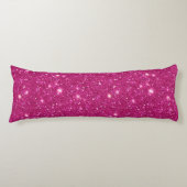 Coussins Longs Style Classique de la Saint-Valentin Rose Pailleté (Devant)