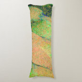 Coussins Longs Style cuir ciré et peinture verte saumon usée (Devant (Vertical))