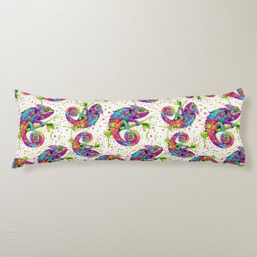 Coussins Longs Style d'aquarelle des teintures Chameleon (Devant)