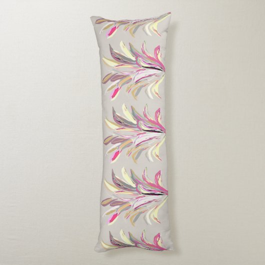 Coussins Longs Style d'art vectoriel Plante tropical Abstrait (Dos (Vertical))