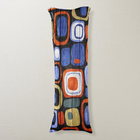 Coussins Longs Style moderne Abstrait Pastel Bois (Devant (Vertical))