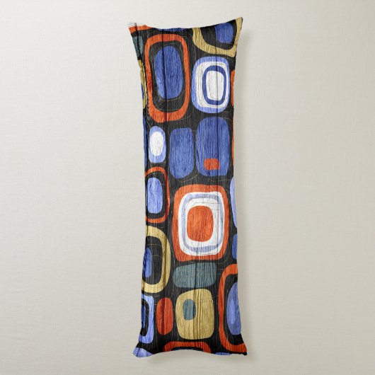 Coussins Longs Style moderne Abstrait Pastel Bois (Dos (Vertical))