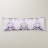Coussins Longs Stylish Purple Flowers Body Pillow (Dos)