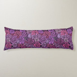 Coussins Longs Succulent jardin en rose et violet