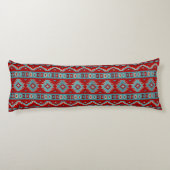 Coussins Longs Sud-Ouest Mesas Turquoise & Rouge (Dos)