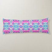Coussins Longs SUPER COOL rose et bleu Motif Abstrait (Dos)