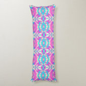 Coussins Longs SUPER COOL rose et bleu Motif Abstrait (Dos (Vertical))