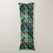 Coussins Longs Super Luxe Turquoise & Or (Devant (Vertical))