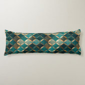 Coussins Longs Super Luxe Turquoise & Or (Devant)