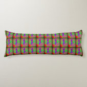 Coussins Longs super sirène hippie violette rétro (Devant)