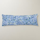 Coussins Longs Superbes hydrangées bleues - motif floral (Dos)