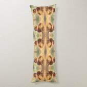 Coussins Longs Sur les traces de l'or des fleurs.3 (Dos (Vertical))