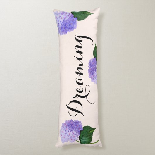Coussins Longs Sweams Dreams Pink Hydrangea Body Oreiller (Dos (Vertical))