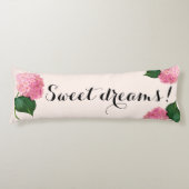 Coussins Longs Sweams Dreams Pink Hydrangea Body Oreiller (Devant)