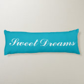 Coussins Longs Sweet dreams Azure blue body pillow design (Dos)