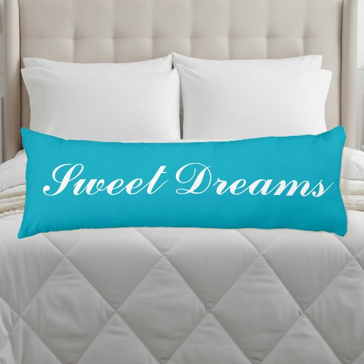 Coussins Longs Sweet dreams Azure blue body pillow design