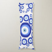 Coussins Longs Symbole de bonne chance de l'oeil grec Motif (Devant (Vertical))