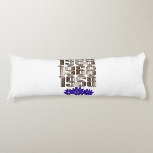 Coussins Longs SYMBOLE DE LA PAIX 1968 Hippie Fleur Puissance vio