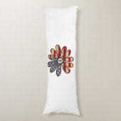 Coussins Longs SYMBOLE DE PAIX HAUTE Fleur SIGNE Drapeau américai (Devant (Vertical))