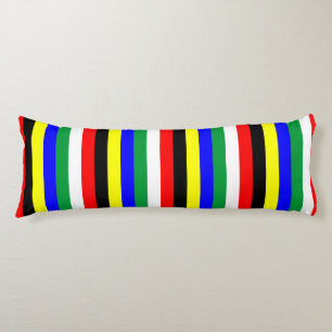 Coussins Longs Symbole des lignes du drapeau sud-africain