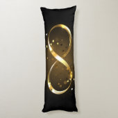 Coussins Longs Symbole d'infini doré (Dos (Vertical))