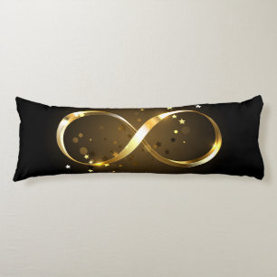 Coussins Longs Symbole d'infini doré