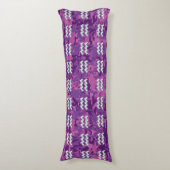 Coussins Longs Symbole Zodiaque Aquarius sur camo numérique fuchs (Devant (Vertical))