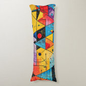 Coussins Longs Symboles géométriques Abstrait #02 (Devant (Vertical))