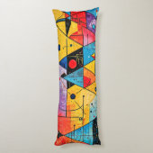 Coussins Longs Symboles géométriques Abstrait #02 (Dos (Vertical))