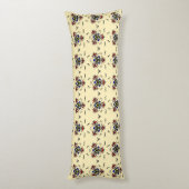 Coussins Longs Symétrie de crème Zen (Dos (Vertical))