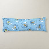Coussins Longs Tableau de la mangeoire d'hiver de chickadee Oisea (Dos)