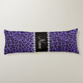 Coussins Longs Taches de léopard de parties scintillant violet de (Dos)