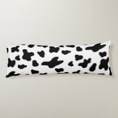 Coussins Longs Taches de vache noires et blanches de campagne  (Dos)