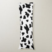 Coussins Longs Taches de vache noires et blanches de campagne  (Devant (Vertical))
