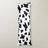 Coussins Longs Taches de vache noires et blanches de campagne  (Dos (Vertical))