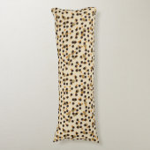 Coussins Longs taches orange, grain de café et beige (Devant (Vertical))