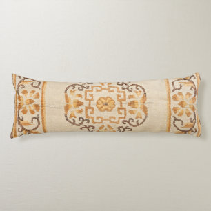 Coussins Longs Tan Jaune Tibétain Brown 