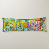 Coussins Longs Tangerine sauvage - Art Floral Inspiré par la Natu (Dos)