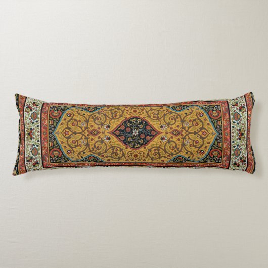 Coussins Longs Tapis Élegant Tapisserie Perse Antique Riche (Devant)