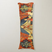 Coussins Longs Tapisseries Unicorne Lady Legend Médiéval (Devant (Vertical))