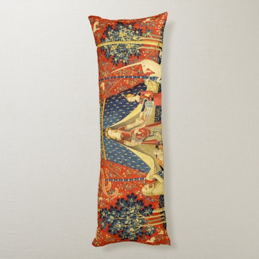 Coussins Longs Tapisseries Unicorne Lady Legend Médiéval (Dos (Vertical))