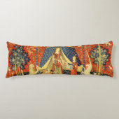 Coussins Longs Tapisseries Unicorne Lady Legend Médiéval (Devant)