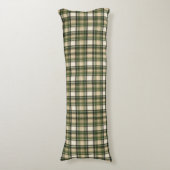 Coussins Longs Tartan à carreaux vert forêt sylvicole (Devant (Vertical))